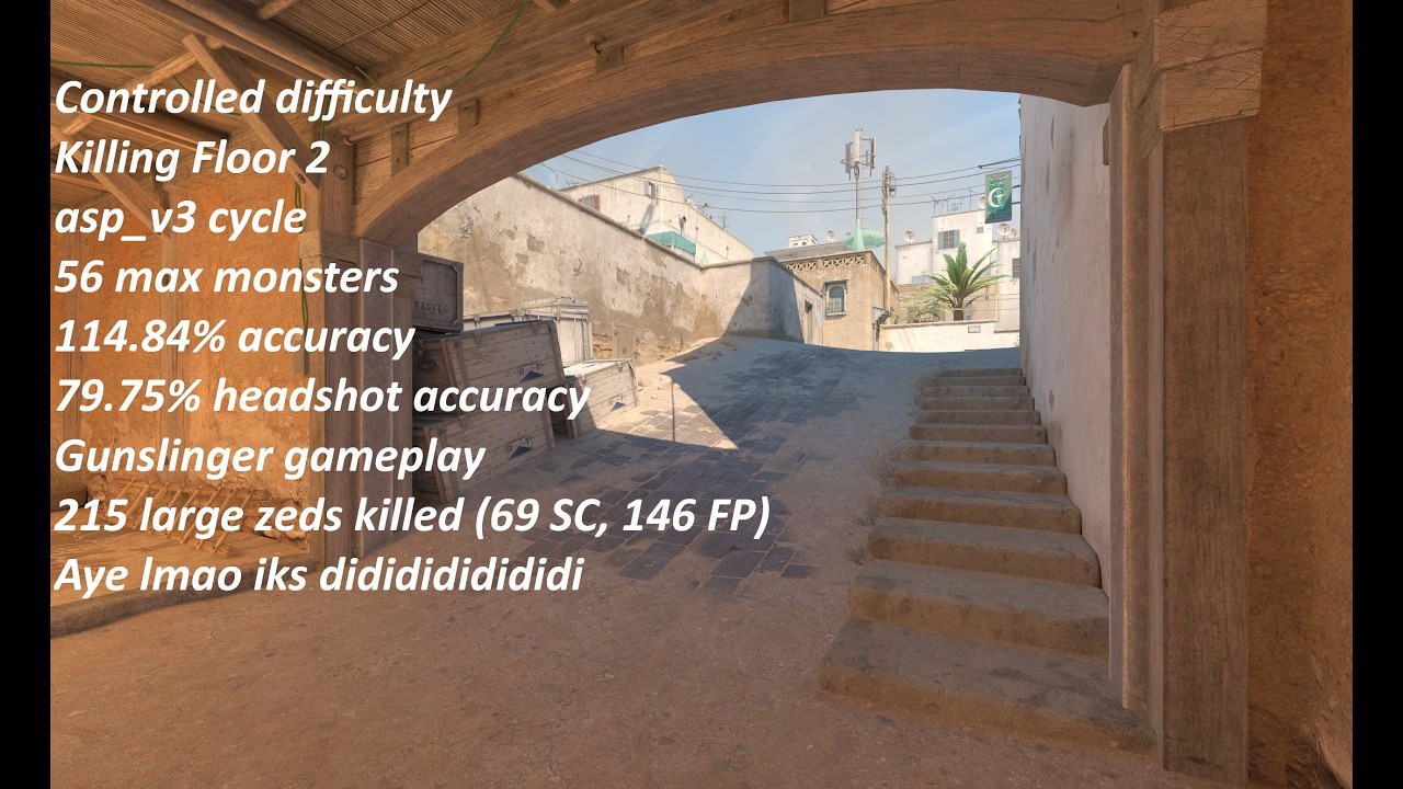 KF2 CD: Dust 2 / asp_v3 / 56mm / Gunslinger / 1 million damage