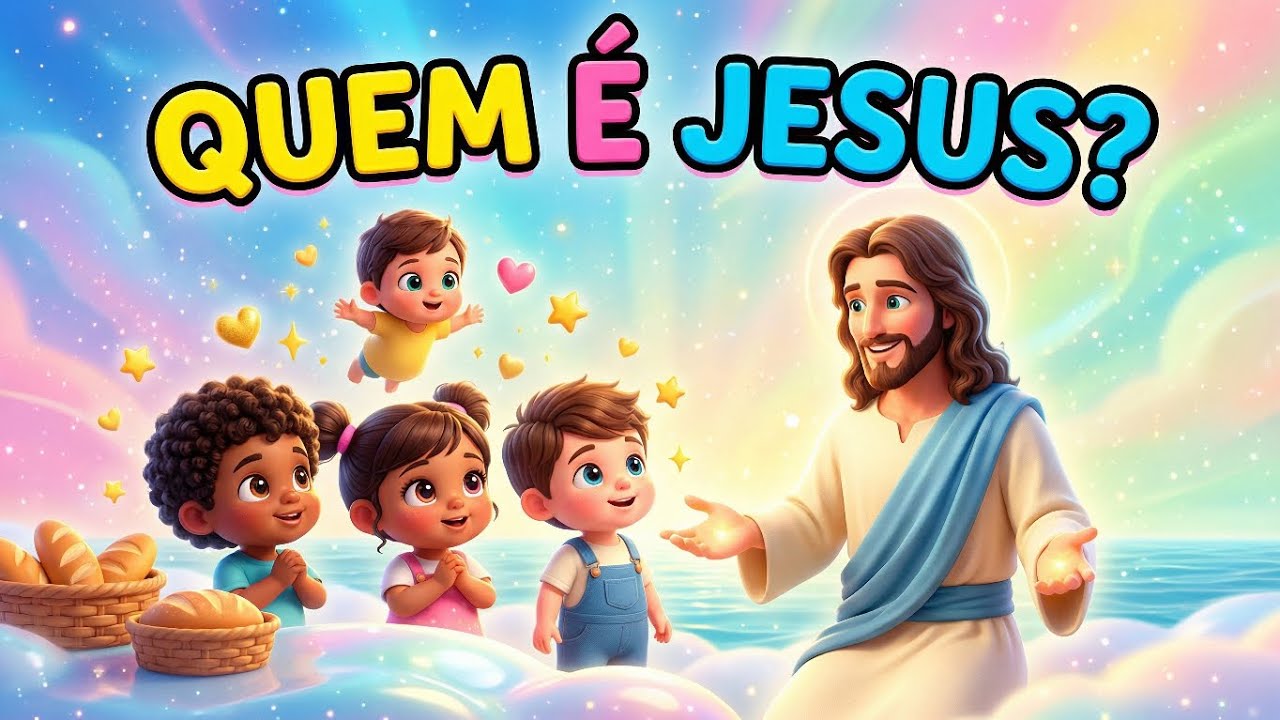 🕊️QUEM é JESUS? – MÚSICA INFANTIL que Ensina AMOR, LUZ e BONDADE. LEGENDADO. PAPO Kids👶