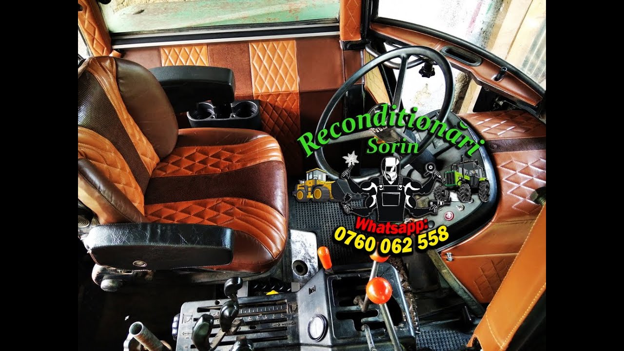 Tapiterie LUX din PIELE NATURALA John Deere 3640