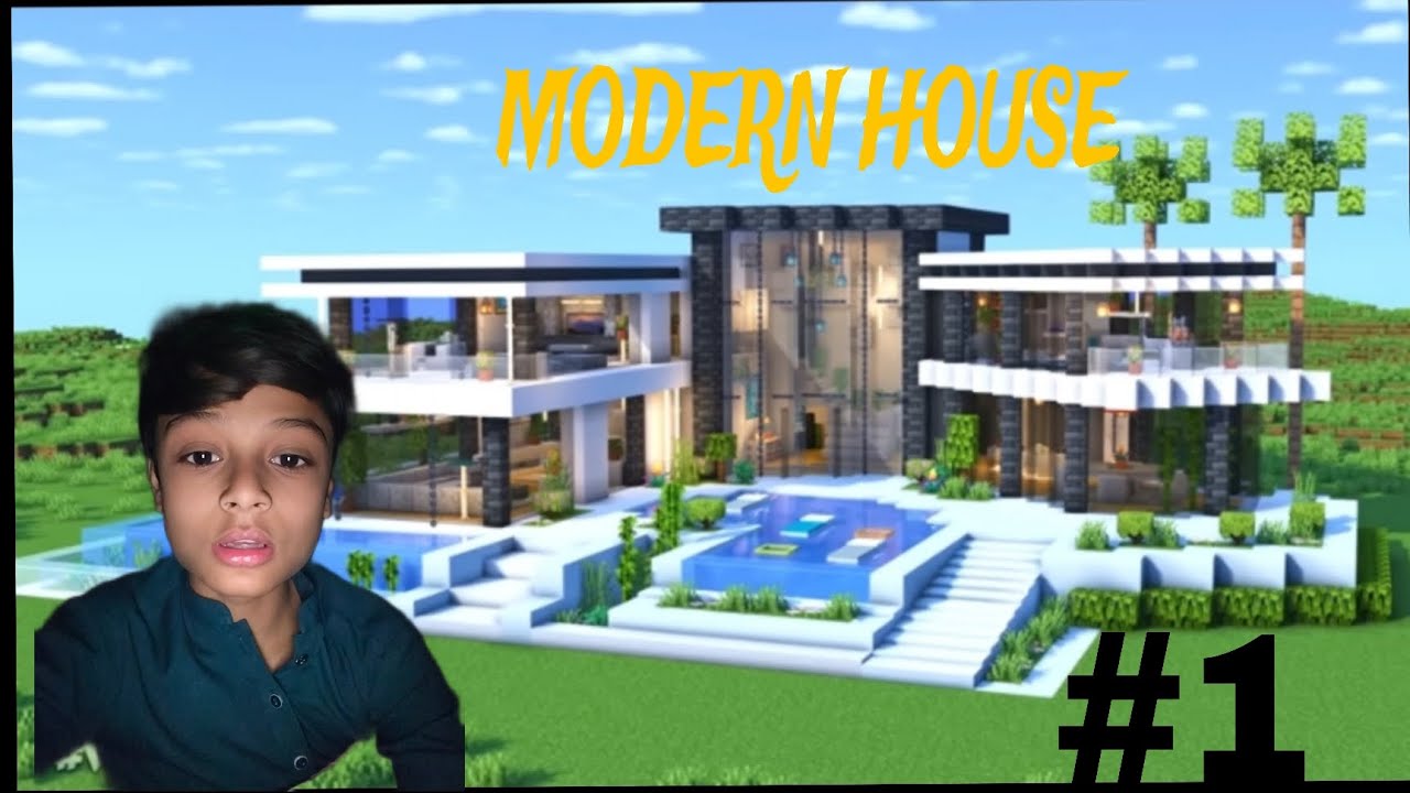 How to make modern house in Minecraft 😲 || Sharp craft #bome #minecraft #roblox 