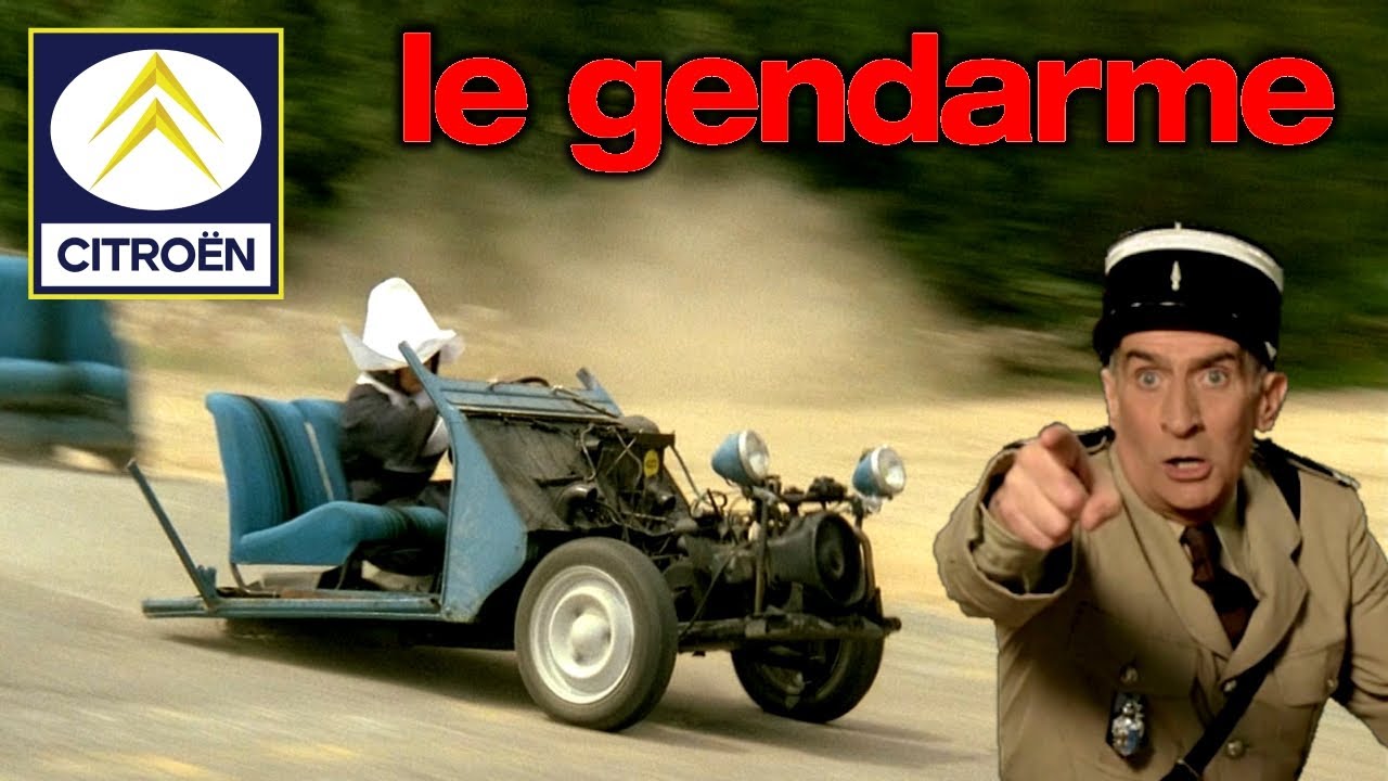 Citroen 2CV [Le gendarme de Saint-Tropez, en balade, et les Extra-terrestres, et les Gendarmettes]