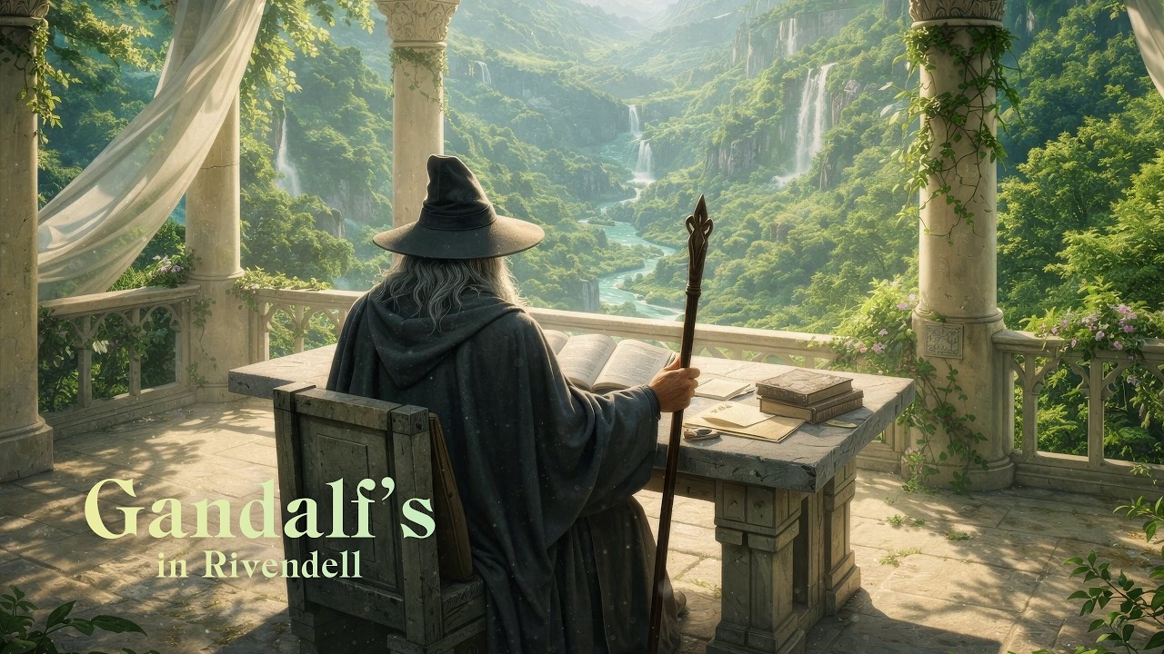 Medieval Music for Calm Focus & Reflection | Gandalf in Rivendell
