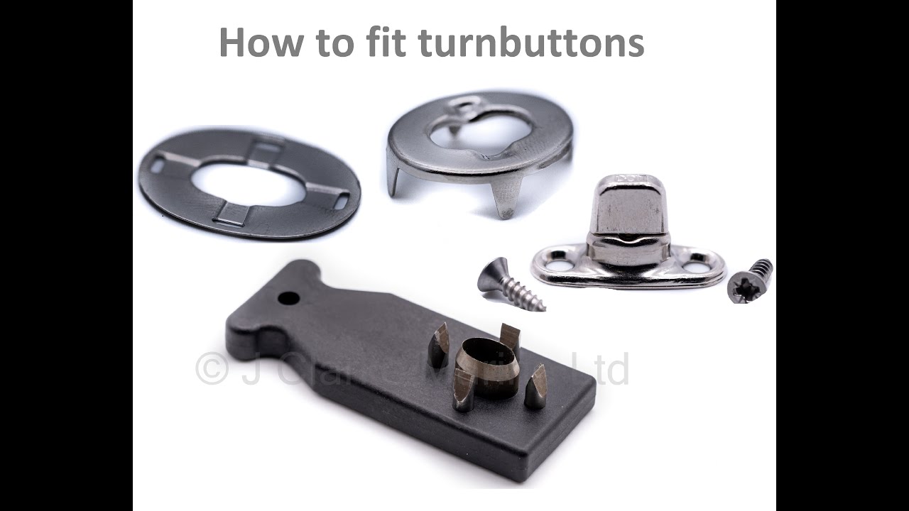 How to fit Turnbutton fasteners installation video by J Clarke Marine