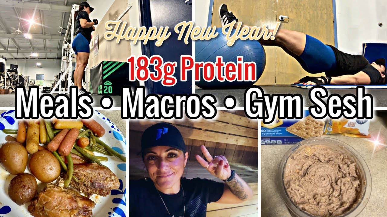 FULL DAY OF EATING & GYM WORKOUT | HAPPY NEW YEAR 2024 | IN WITH JEN