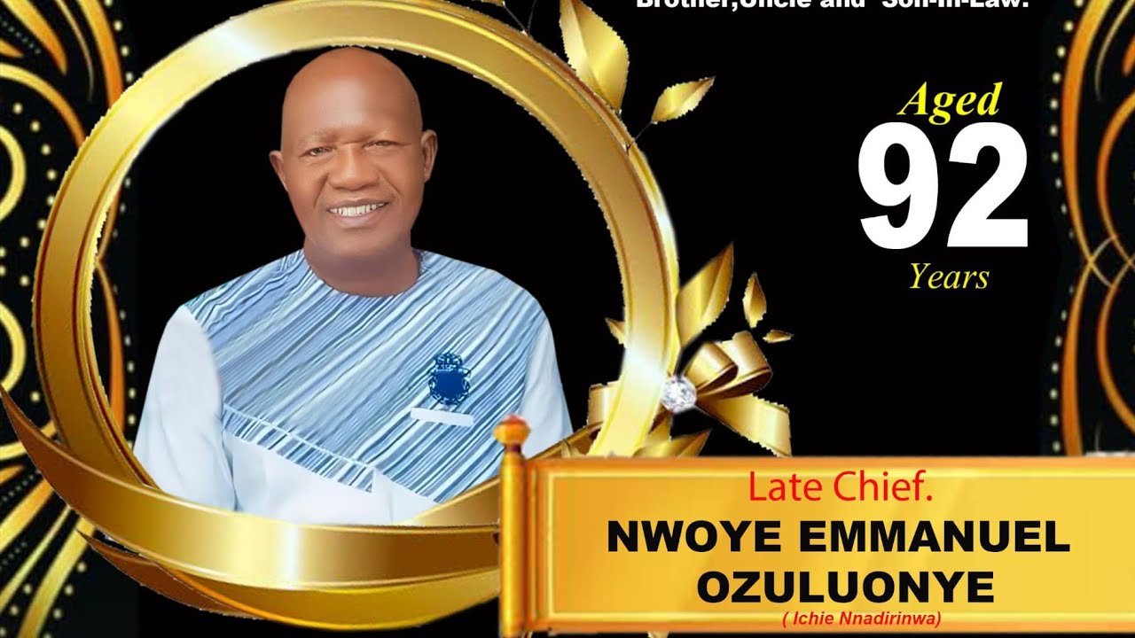 Late Chief Emmanuel Nwoye Ozuluonye Funeral Celebration & Condolence Visit on 9th Jan. 2026