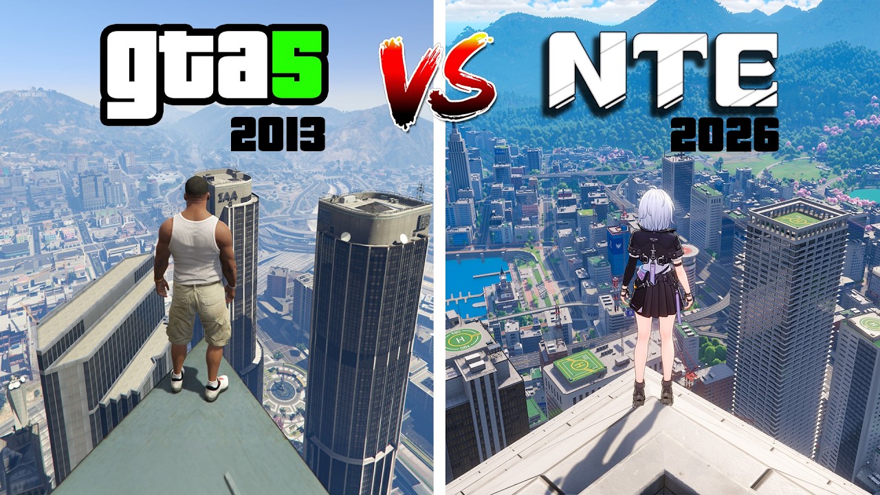 2013 VS 2026 GAME GRAPHICS COMPARISON (GTA 5 VS NTE)