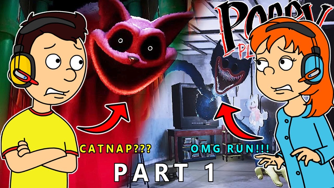 Caillou & Rosie Plays Poppy Playtime Chapter 3 Part 1 - WHO IS CATNAP?/HUGGY WUGGY IS EVEN SCARIER!