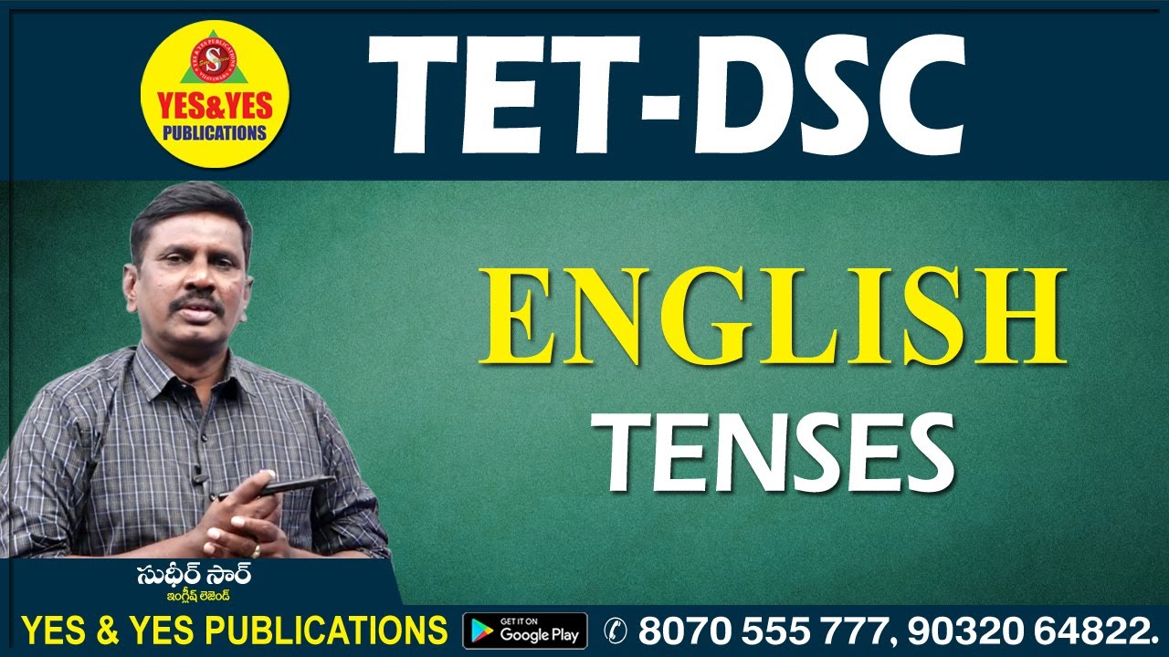 TET-DSC  || ENGLISH || TENSES _ YES & YES PUBLICATIONS