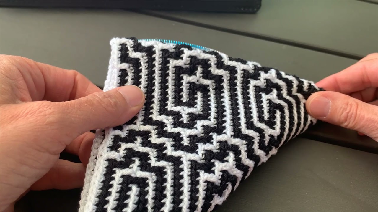 Mosaikhäkelbeutel - mosaic crochet purse