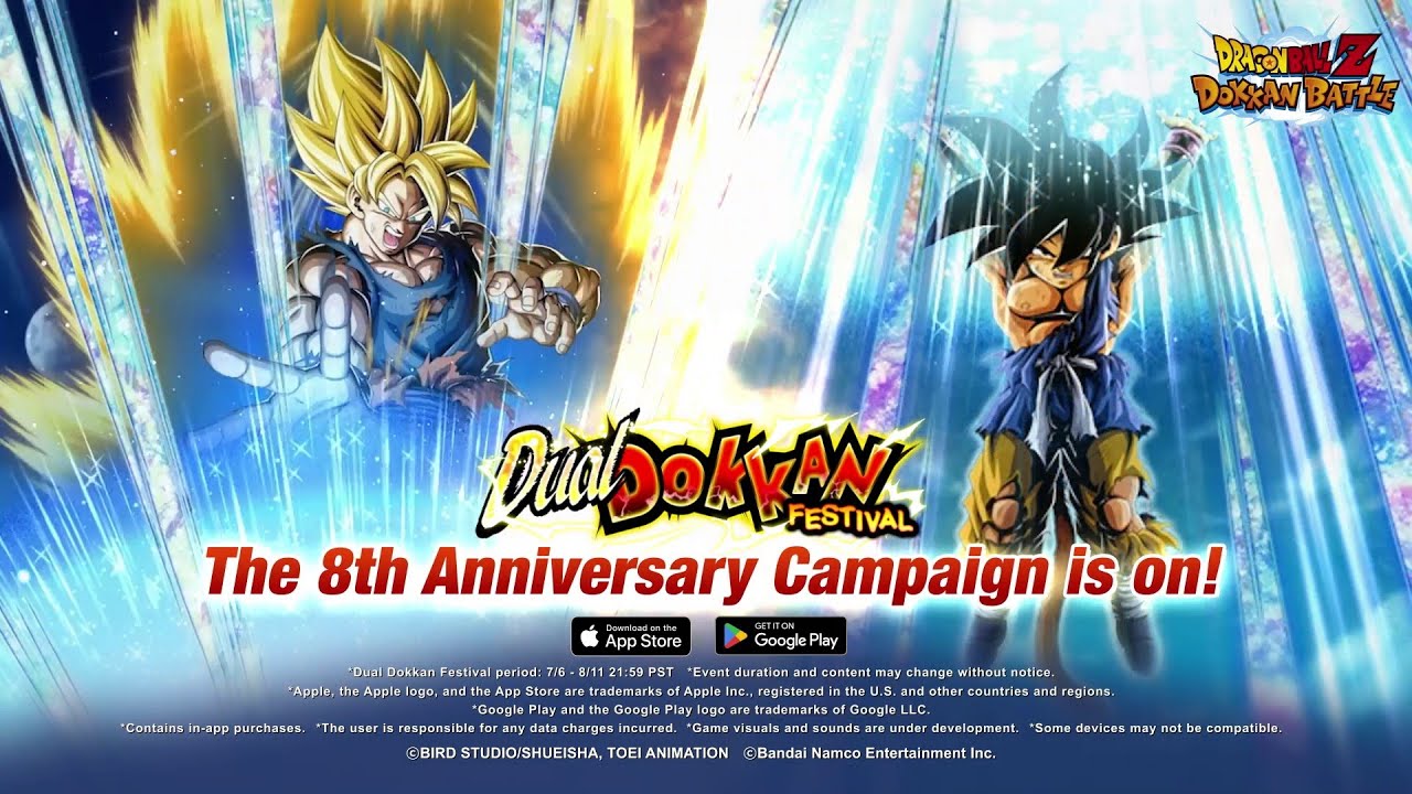 【DRAGON BALL Z DOKKAN BATTLE】8th Anniversary Dual Dokkan Festival PV