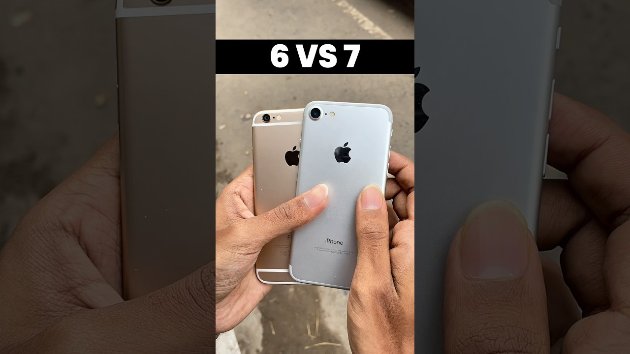 iPhone 6 Vs iPhone 7 || Design Comparison in 2025! #shorts