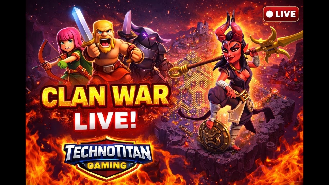 Clash of Clans | LIVE CWL attack | Base Visiting | Ranked attacks | TechnoTitan Gaming Live Stream