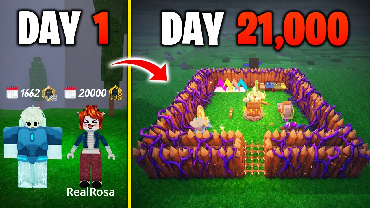 21,000 Days to Surviving Hard Mode in 99 Nights in The Forest
