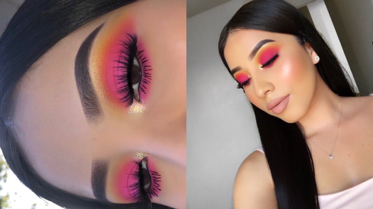 EASY HOT PINK MAKEUP 🔥🌸 | Jocy Reyes