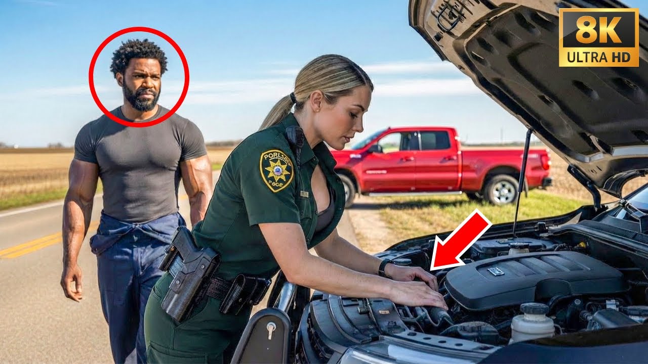 Black Single Dad Pulled Over to Help a Female Cop and Froze When He Saw the Face He Never Forgot