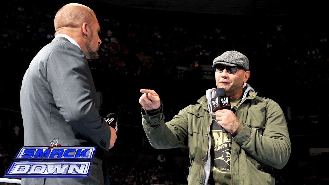 Batista comes face-to-face with Triple H: SmackDown, March 28, 2014