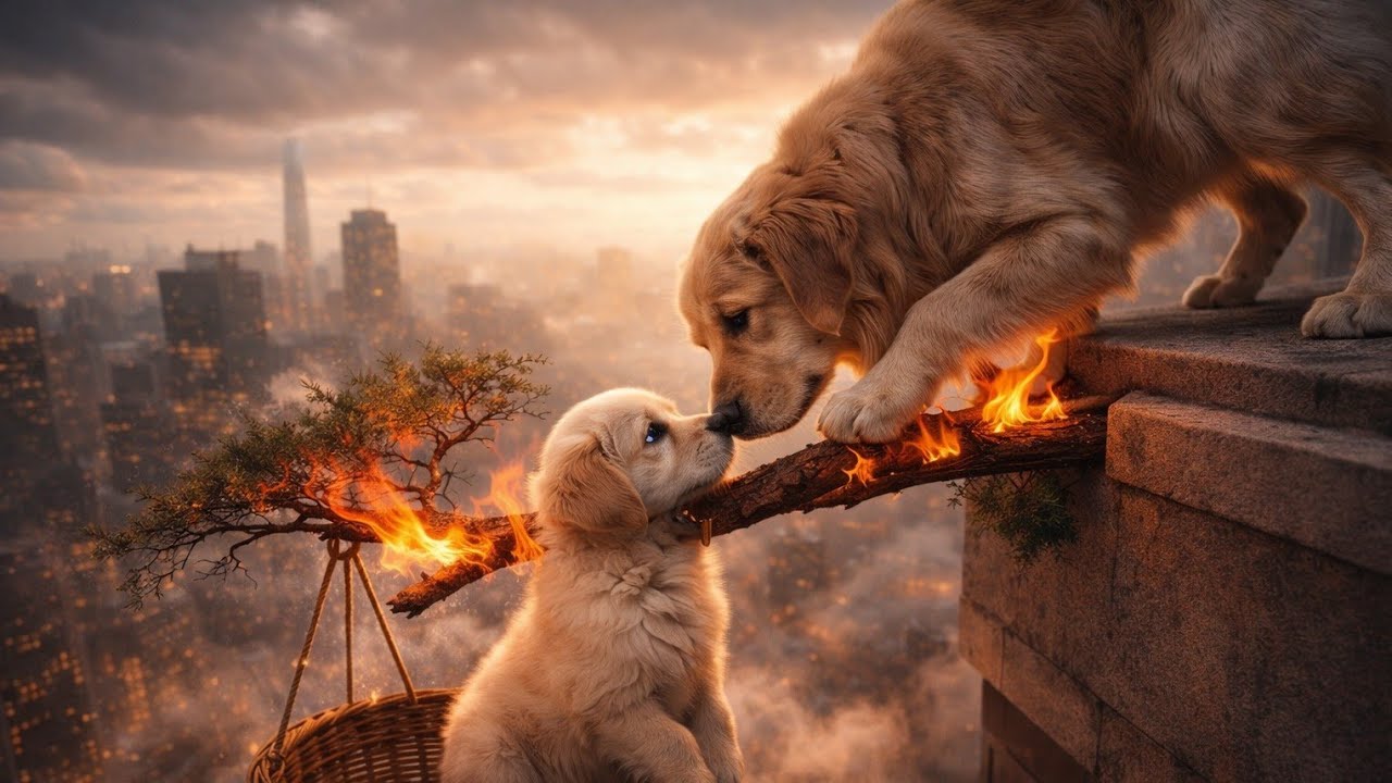 Mother Dog Risks Her Life to Save Puppy From Fire –Firefighter & Elephant’s Incredible vtv Radio vtv