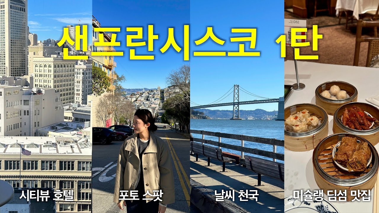 이 도시엔 나를 설레게 하는 모든 게 있었다. 샌프란시스코 혼 여행 브이로그 Ep01🇺🇸 | 에어프레미아 후기, 블루보틀1호점, 샌프란시스코 핫플&맛집 소개,카일리제너 인앤아웃메뉴