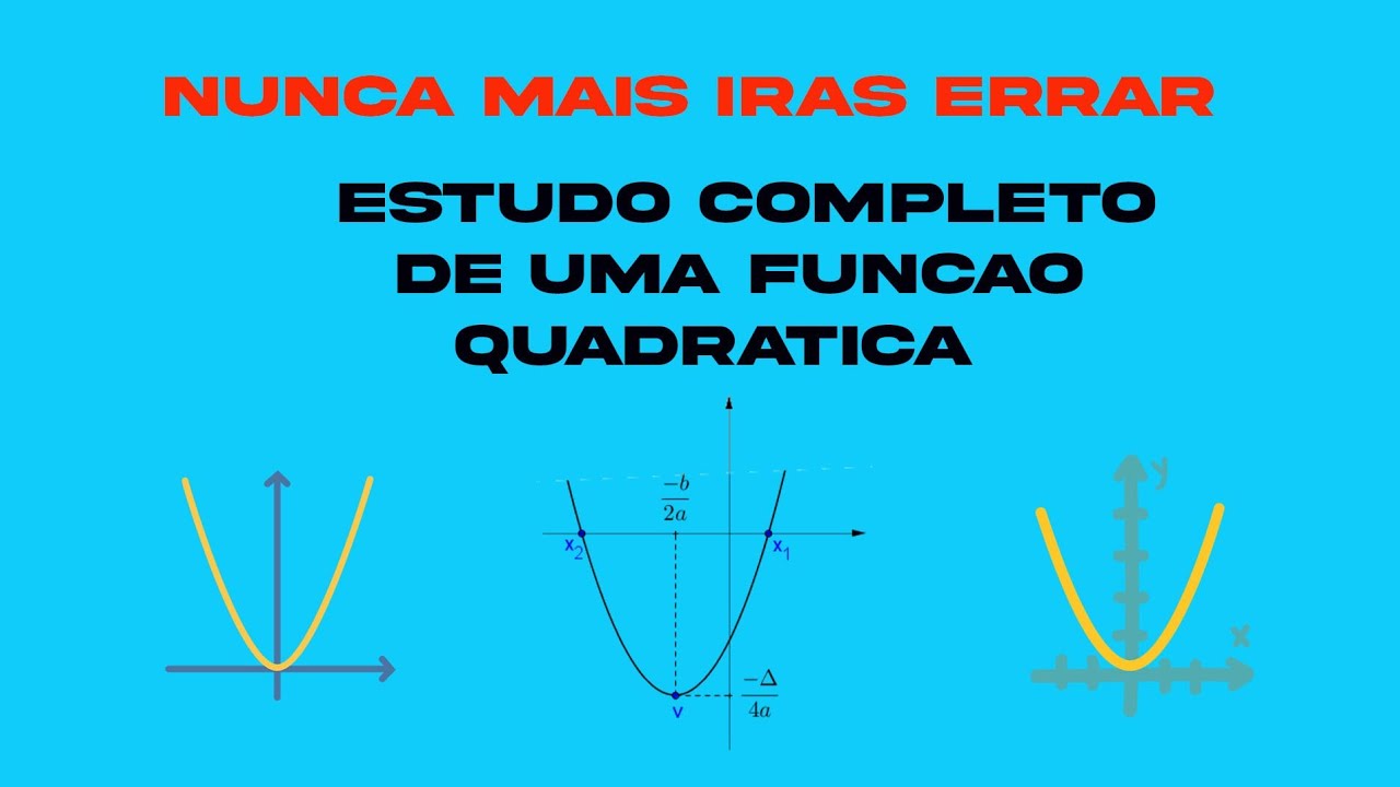 Estudo completo de uma função quadrática