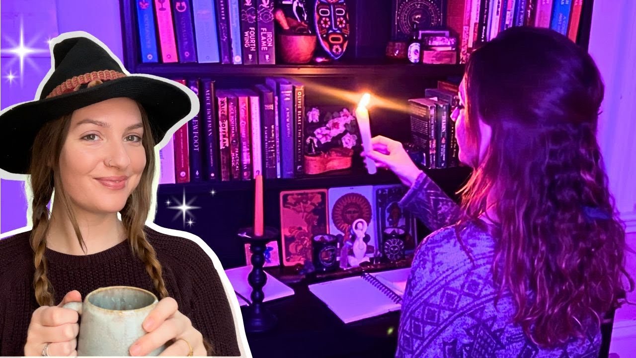I Turned an Old Hutch into a Witchy Bookshelf Altar ✨📚