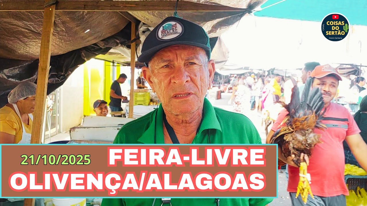 Feira-livre de Olivença desta terça-feira, 21 de outubro de 2025.
