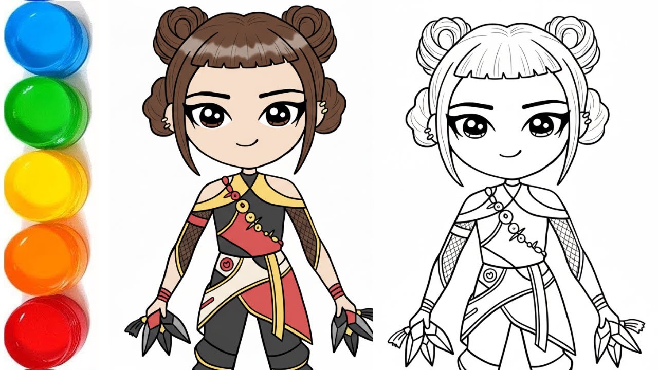 How to Draw Zoey   KPop Demon Hunters Easy