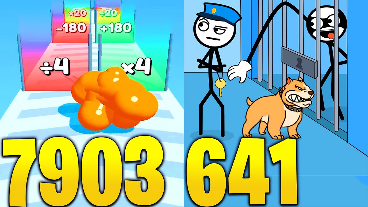 Tall man run VS Thief Puzzle - All Levels SpeedRun Gameplay