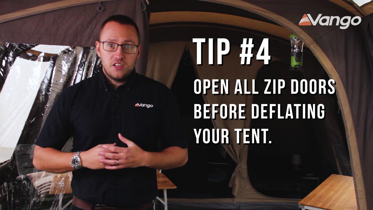 Vango - 5 Top Tips for Packing Away an AirBeam Tent (filmed 2017)