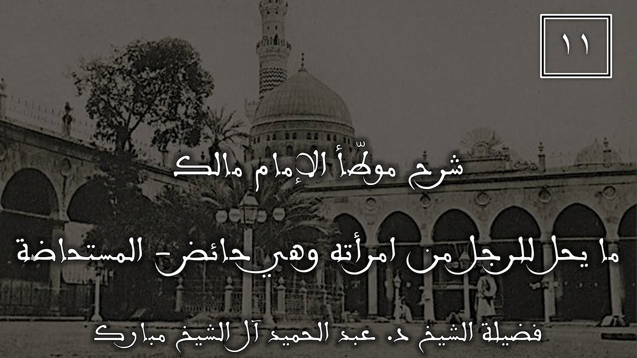 شرح موطأ الإمام مالك (١١) | ما يحل للرجل من امرأته ...- المستحاضة| الشيخ د.عبد الحميد آل الشيخ مبارك