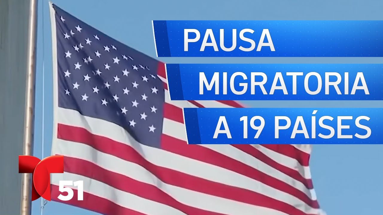 EEUU pausa los procesos migratorios para personas de 19 pa&iacute;ses