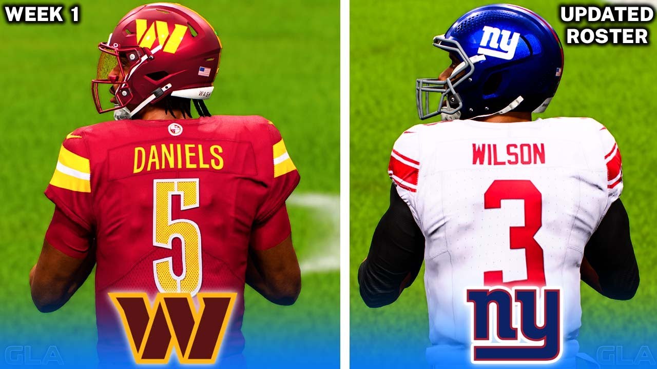 Commanders vs. Giants | Week 1 Simulation | 2025 - 2026 Updated Rosters | Madden 25 PS5