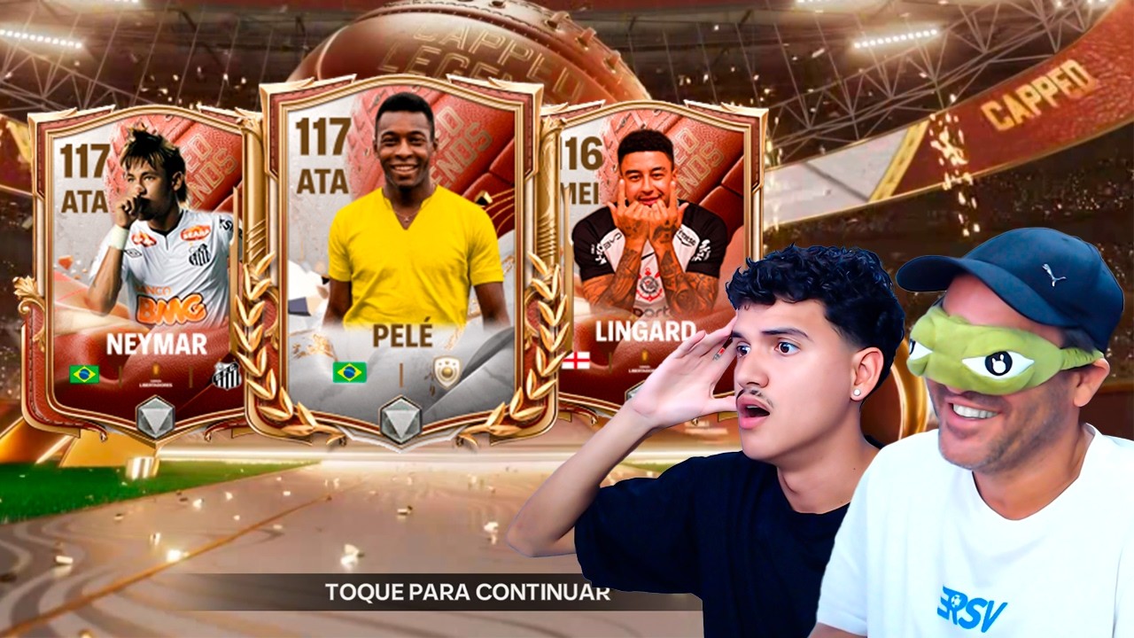 CHEGOU O REI DO FUTEBOL NO MEU TIME DE BRASILEIROS no FC MOBILE