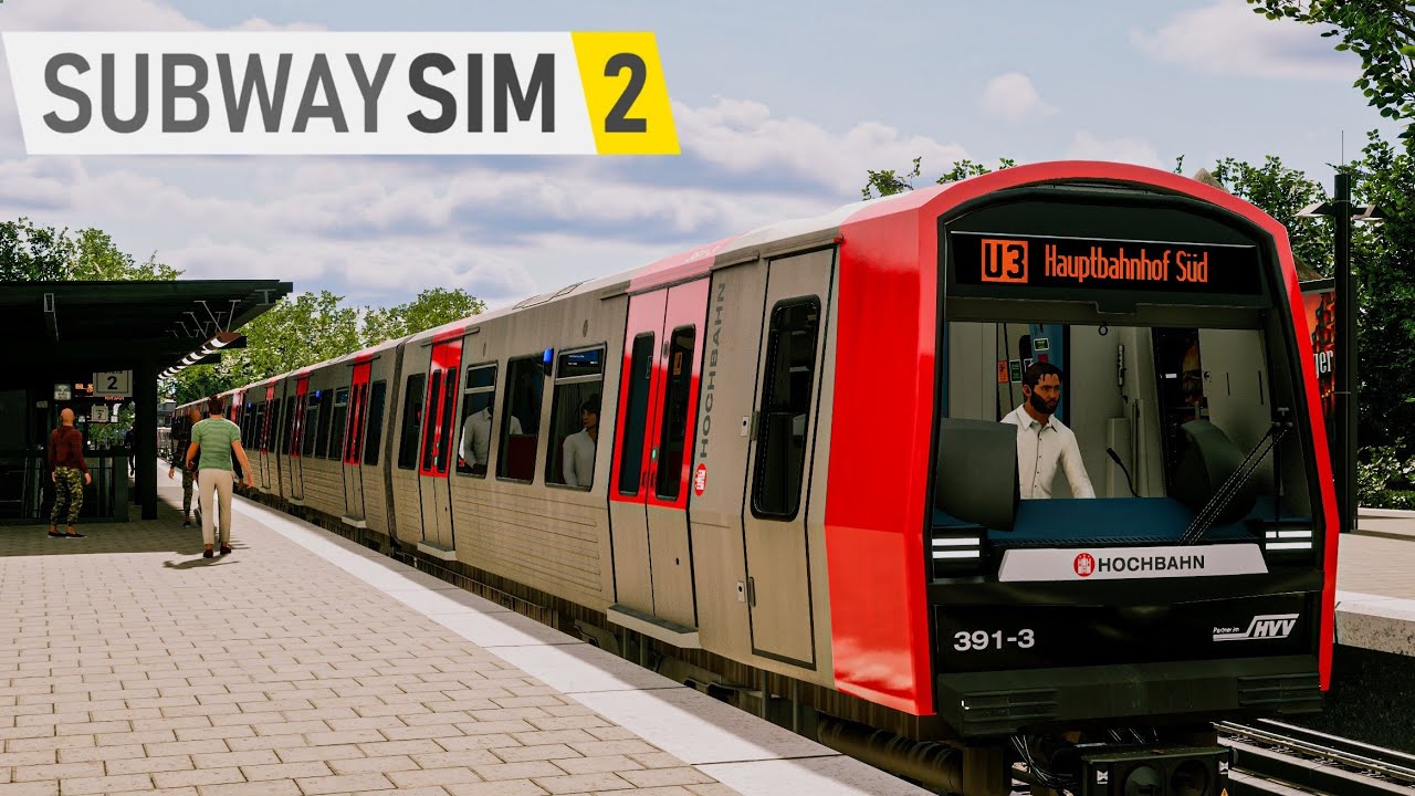 Hamburg Hochbahn U3 | SubwaySim 2 - Gameplay
