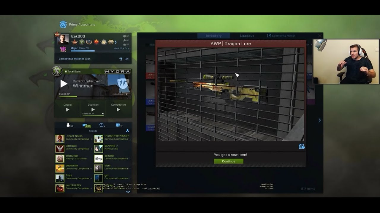 Reakcja Izaka na AWP | Dragon Lore