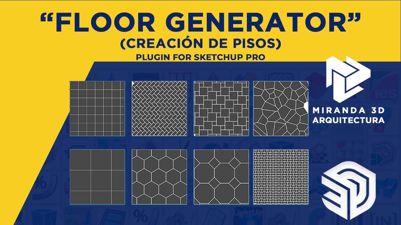 Plugin Sketchup  | FLOOR GENERATOR | creación de piso | sketchup tutorial
