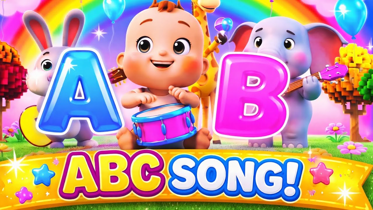 Learn ABC with Baby & 3D Animals | A B C Song for Kids#preschoollearning #abcd #abc #kidslearning 