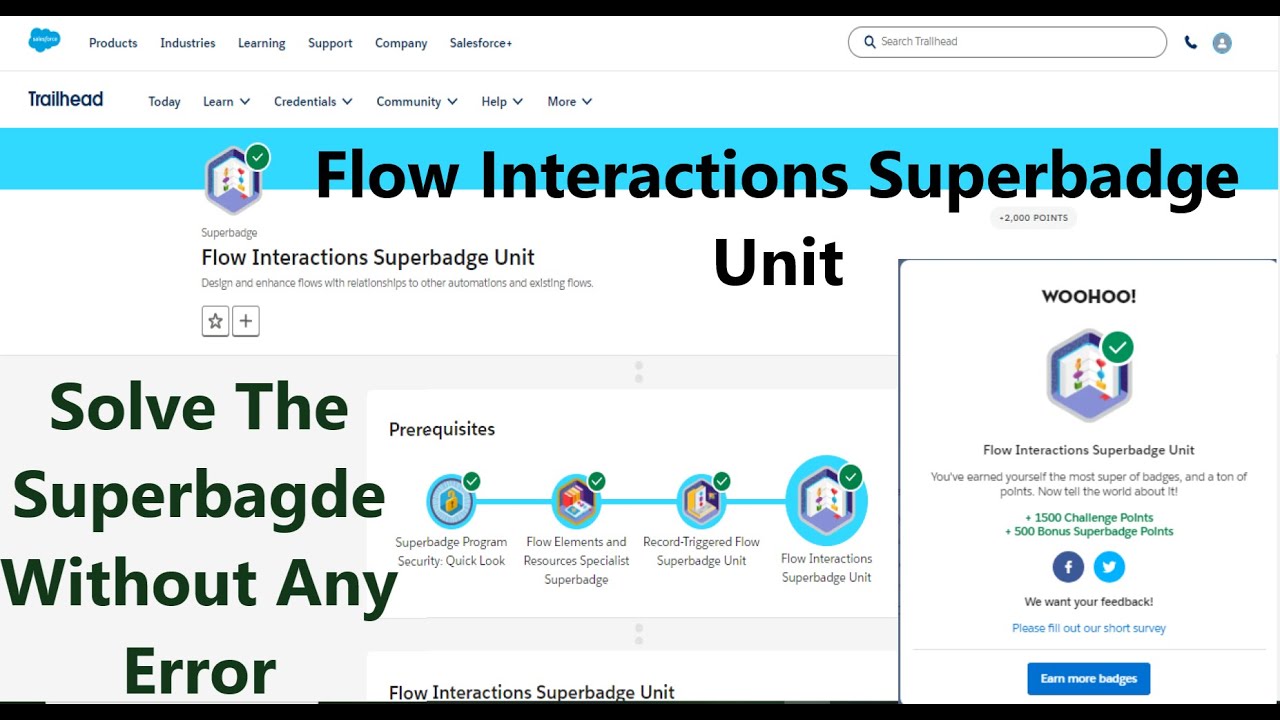 Flow Interactions Superbadge Unit|| Complete Solution In One Video