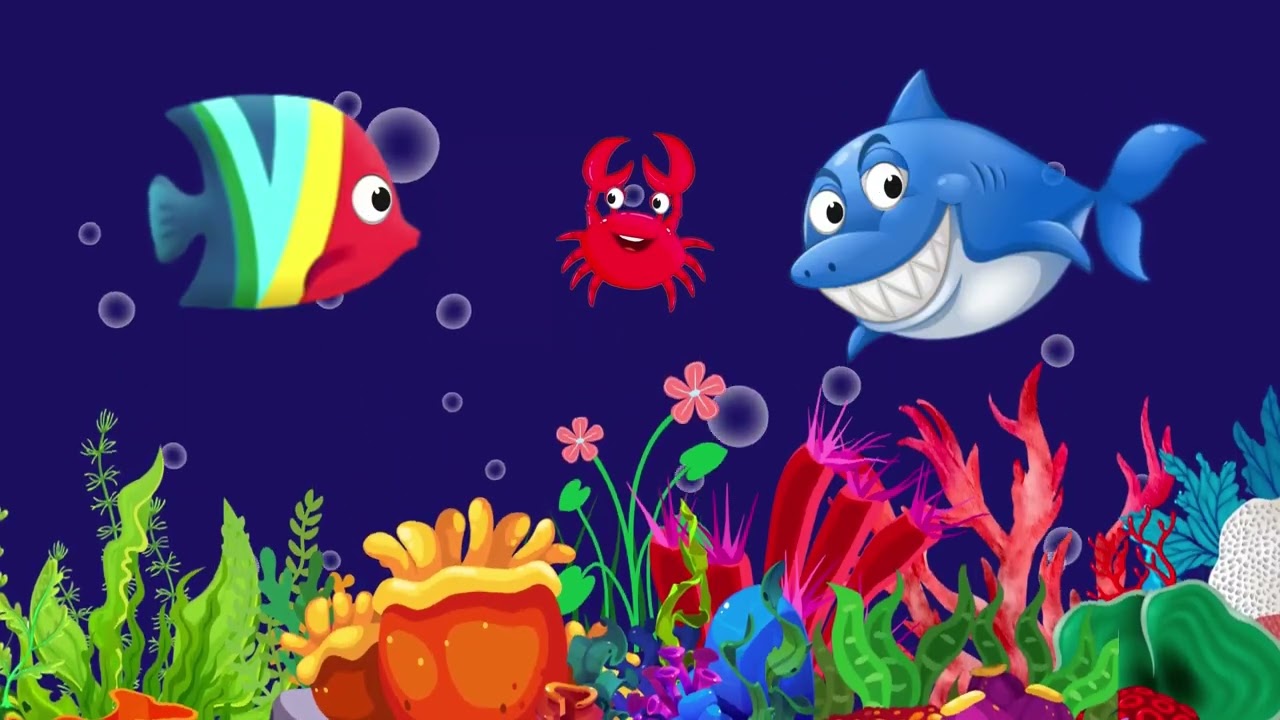 Bedtime Lullaby for Babies, Kids & Parents 😍 Animation🐟Fish lullaby🐟Calming Fishes #353 #babysle