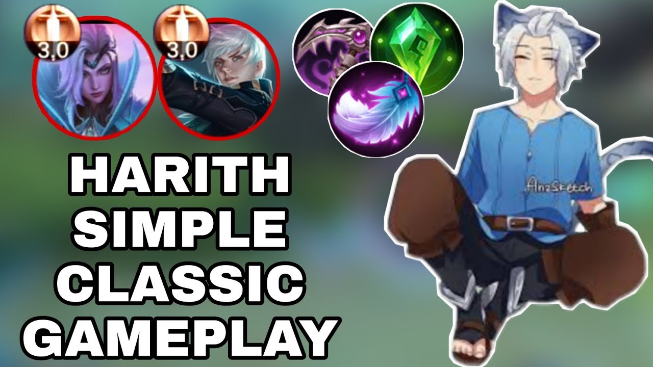 HARITH SIMPLE HIGHLIGHTS GAMEPLAY🔥|BEST ITEM BUILD 2021|CLASSIC MODE💛