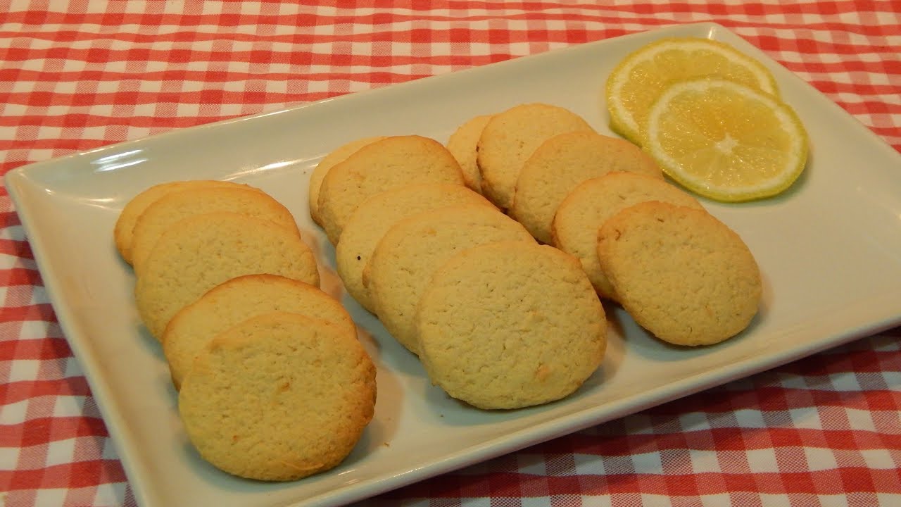 Receta fácil de galletas crujientes de limón