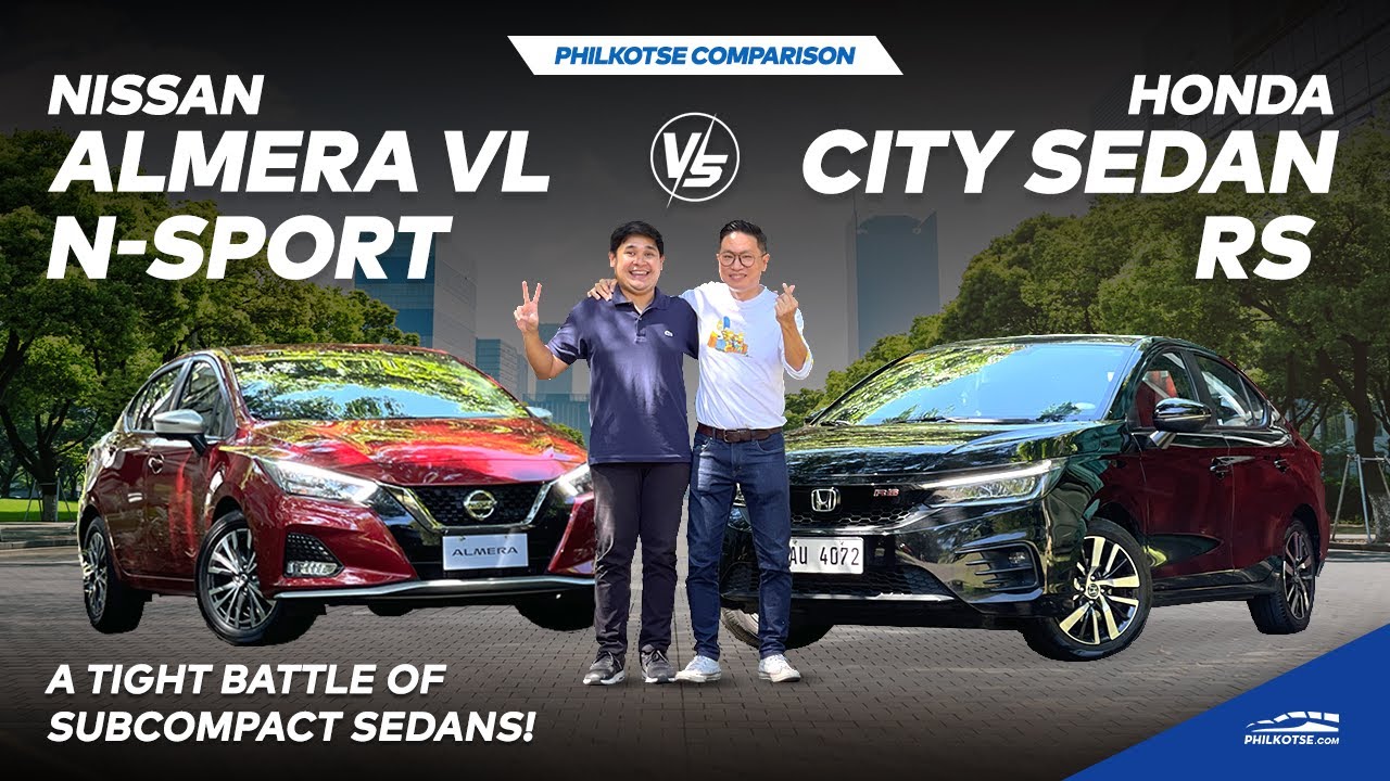 2022 Nissan Almera vs Honda City RS Sedan Comparison | Philkotse Reviews