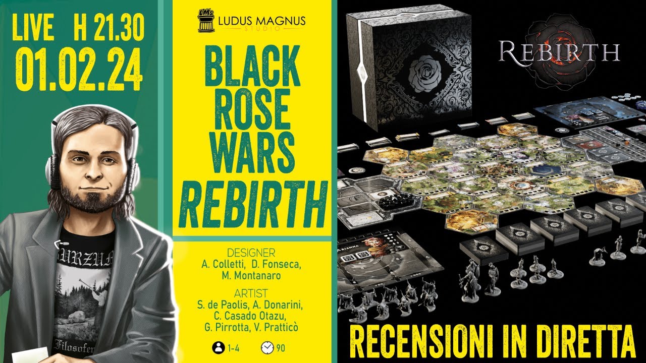 Recensioni in Diretta #14: Black Rose Wars Rebirth - base e prime espansioni