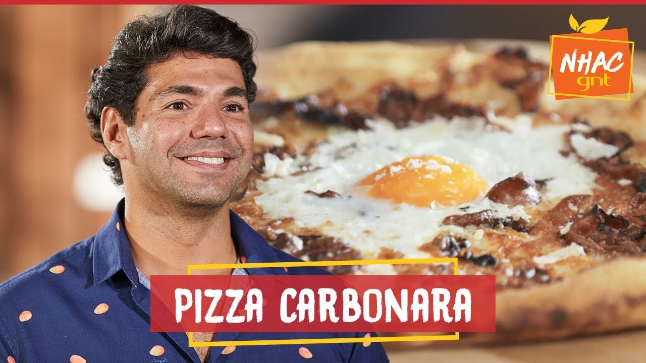 🍕 PIZZA CARBONARA: veja como fazer combinação DIFERENTE e saborosa | Felipe Bronze | Perto do Fogo