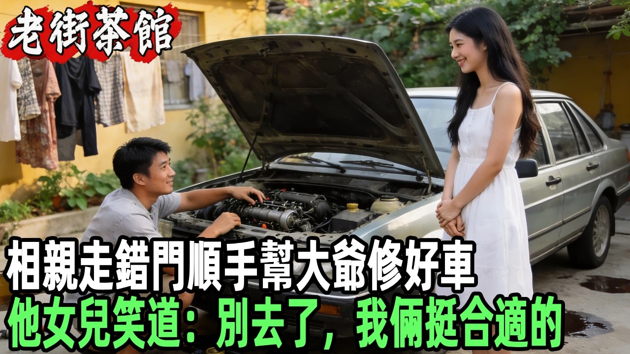 相親走錯門順手幫大爺修好車，他女兒笑道：別去了，我倆挺合適的！#情感故事 #感人壹幕 #故事分享 #故事 #老年生活 #人生感悟