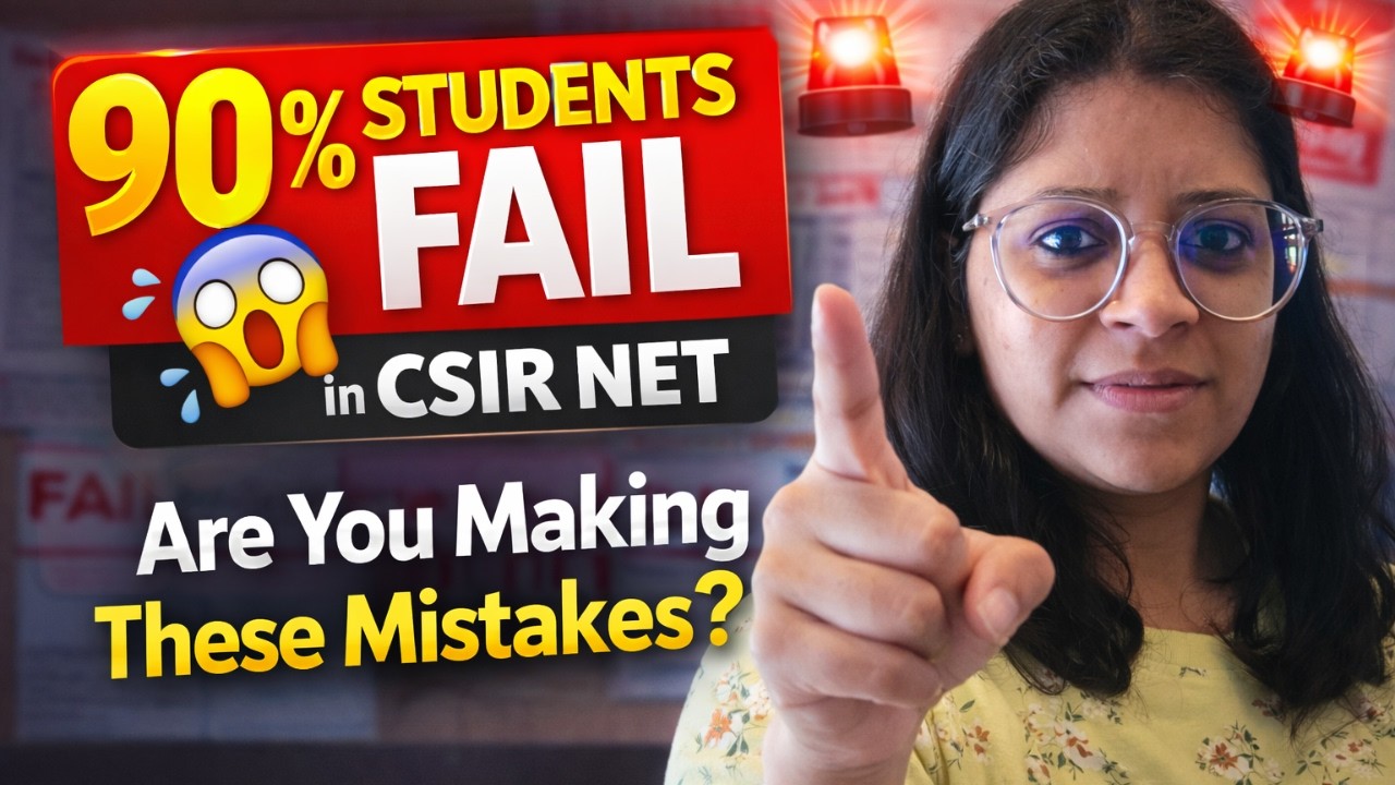 90% Students Fail in CSIR NET 😱 Are You Making These Mistakes?|by vaishali maam