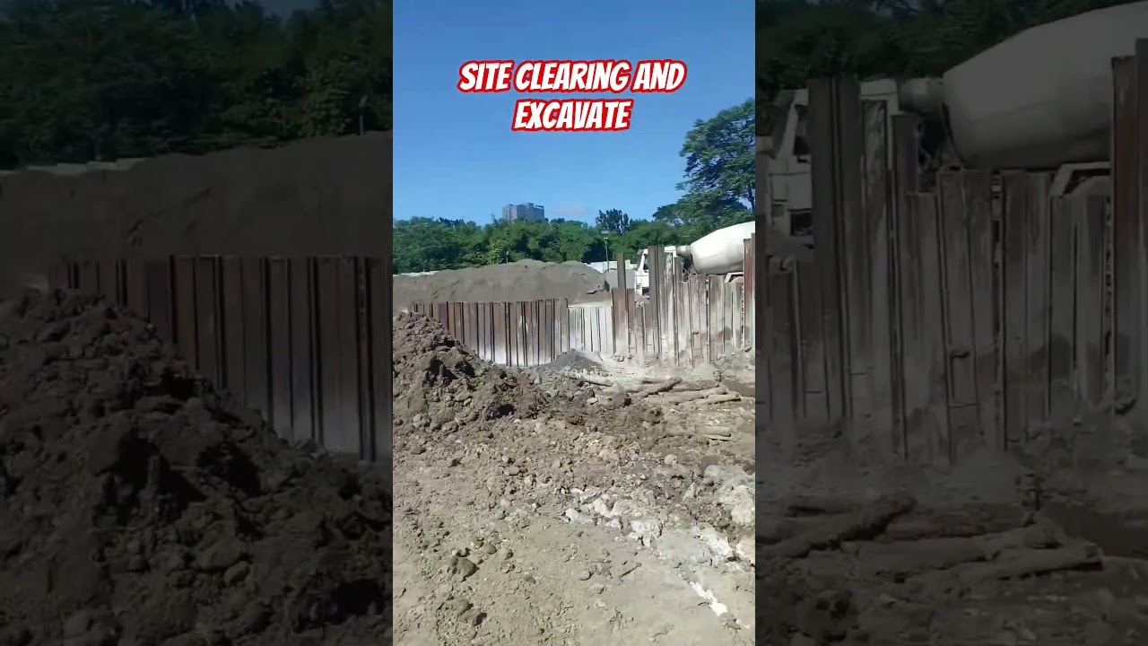 Site clearing and excavate. #construction#shorts