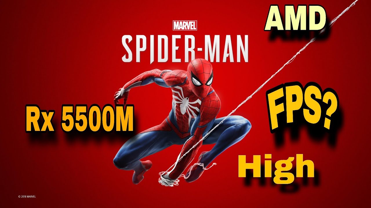Spider-Man Remastered  Benchmark | RX 5500M Laptop | FSR