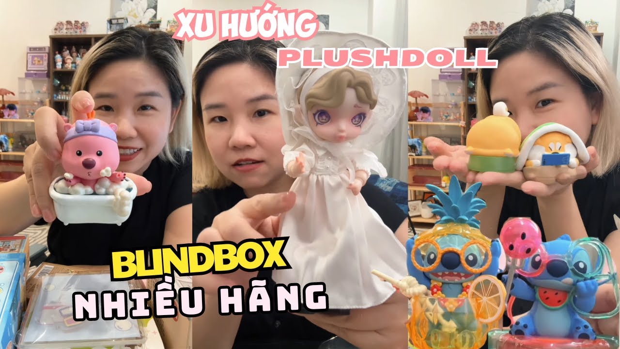 #BLINDBOX nhiều hãng, xu hướng PLUSH DOLL | Châu Muối