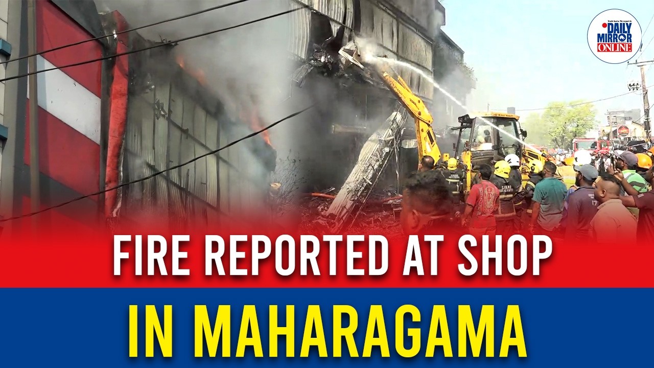 Fire reported at shop in Maharagama