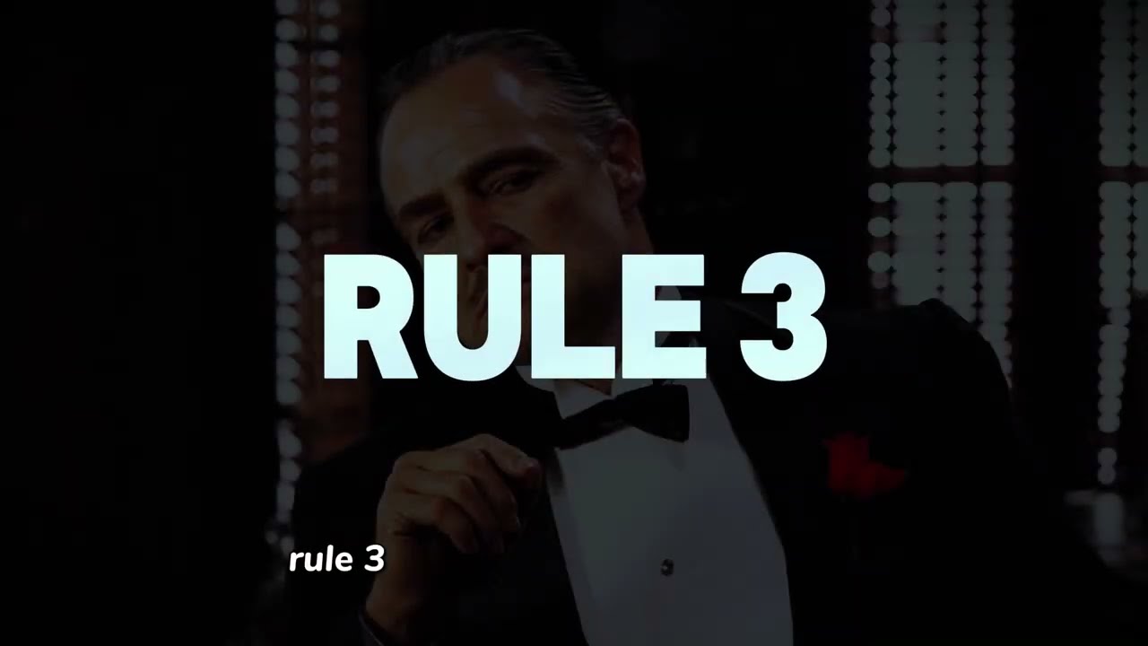 The GODFATHER 10 Rules Everyone should Know- Real Mafia